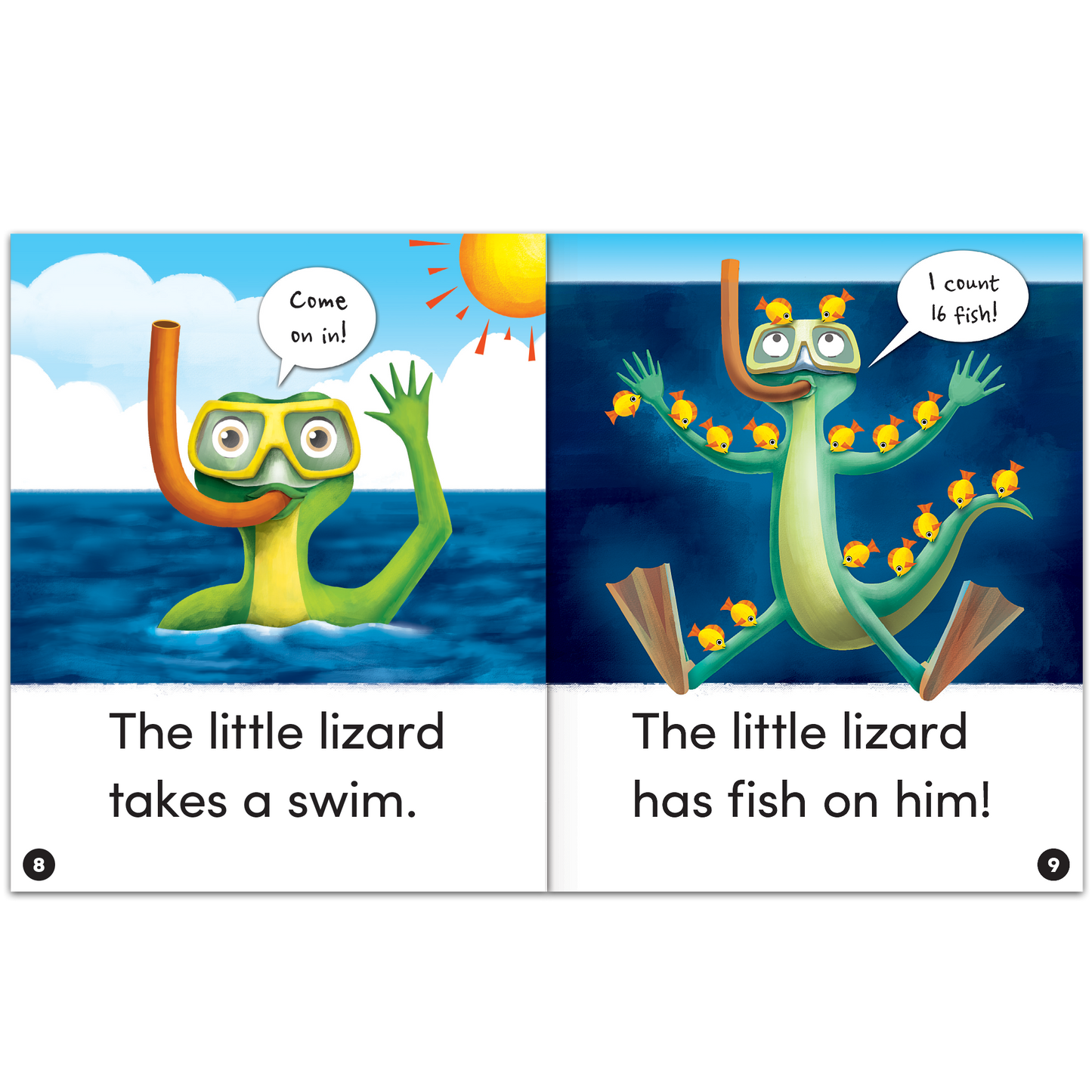 Animal Antics: The Little Lizard - Short Vowel i Reader - 6 Pack