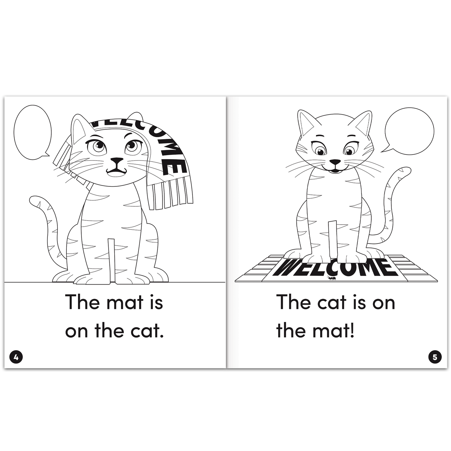 Animal Antics: Oh, That Cat! - Short a Vowel Reader (B/W version) - 6 pack
