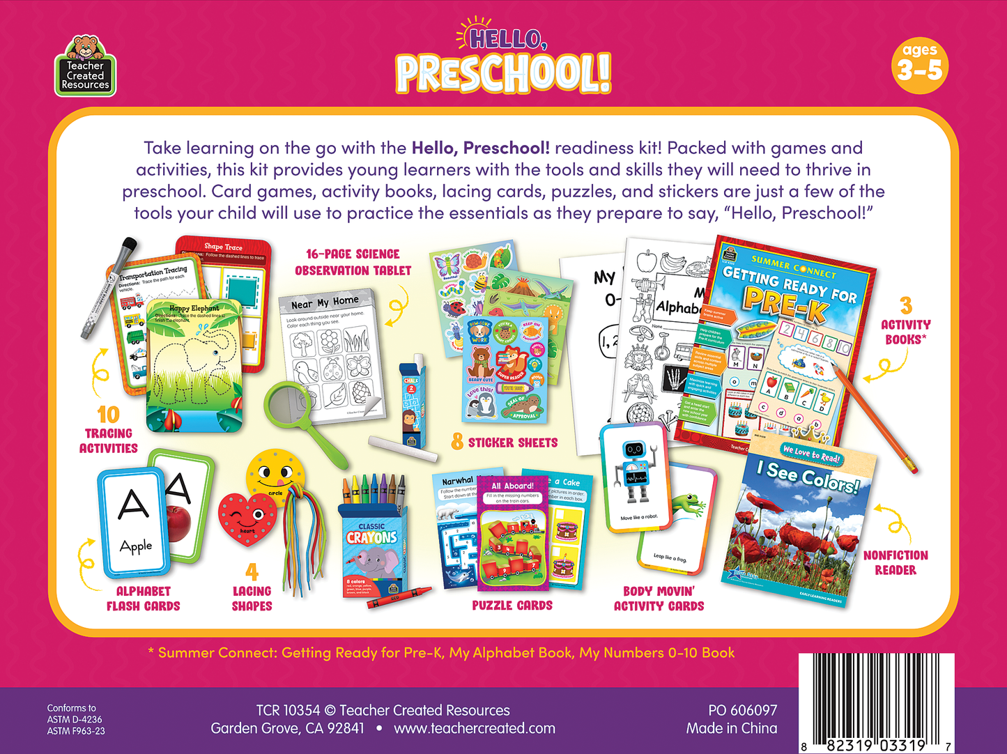 Hello, Preschool! On-the-Go Pre-K Readiness Kit