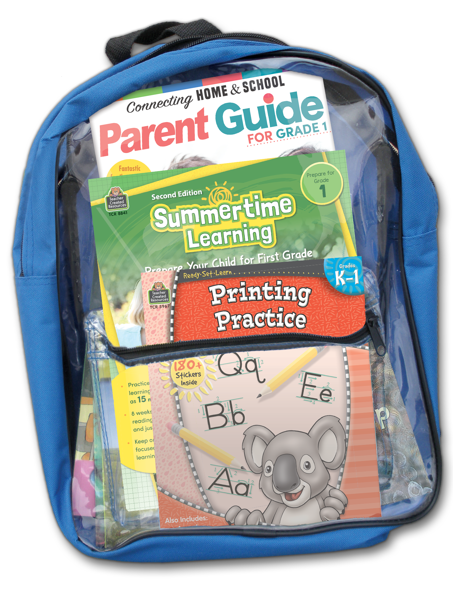 First Grader Backpack Summertime Learning: Preparing For First Grade Backpack – Blue Star ...