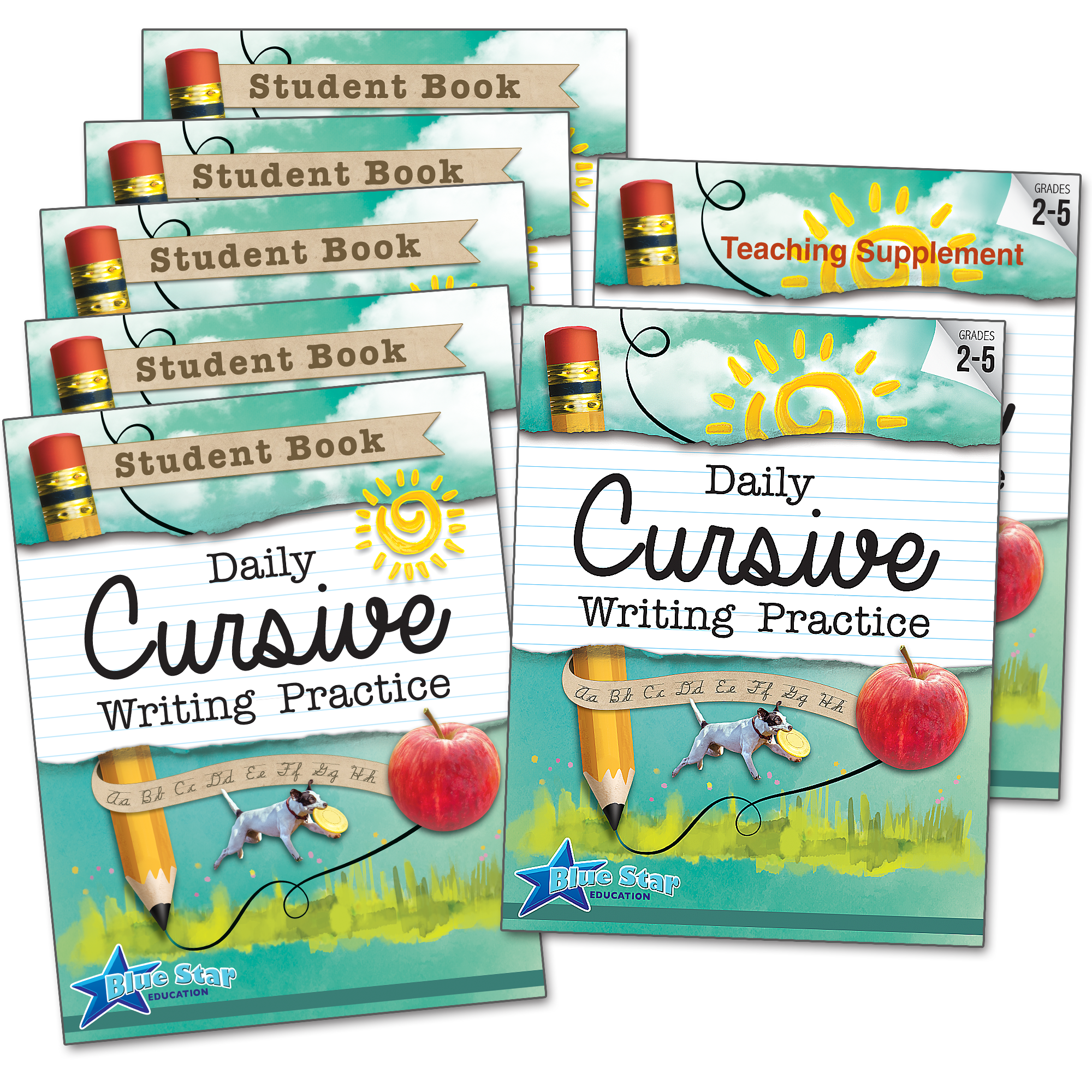 Daily Cursive Writing Practice Grades 2-5 Bundle – Blue Star Education